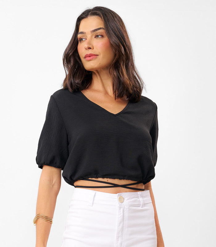 Blusa Cropped Feminina