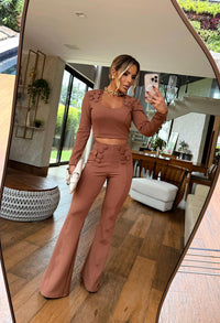 CONJUNTO MARIAH - MARROM