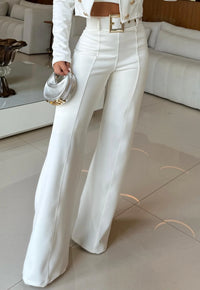 CALÇA PANTALONA  ACOMPANHA CINTO FIVELA METAL