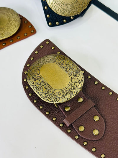 MAX CINTO COLORADO MARROM - CINTO MAIS LARGO