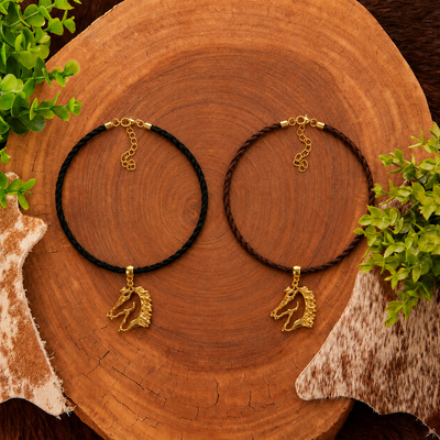 CHOKER CAVALGADA PRETO  COLAR