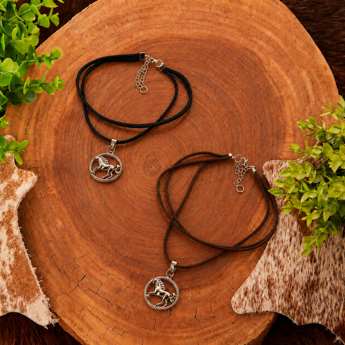 CHOKER ESPORA MARROM - COLAR