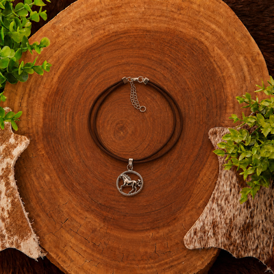 CHOKER ESPORA MARROM - COLAR