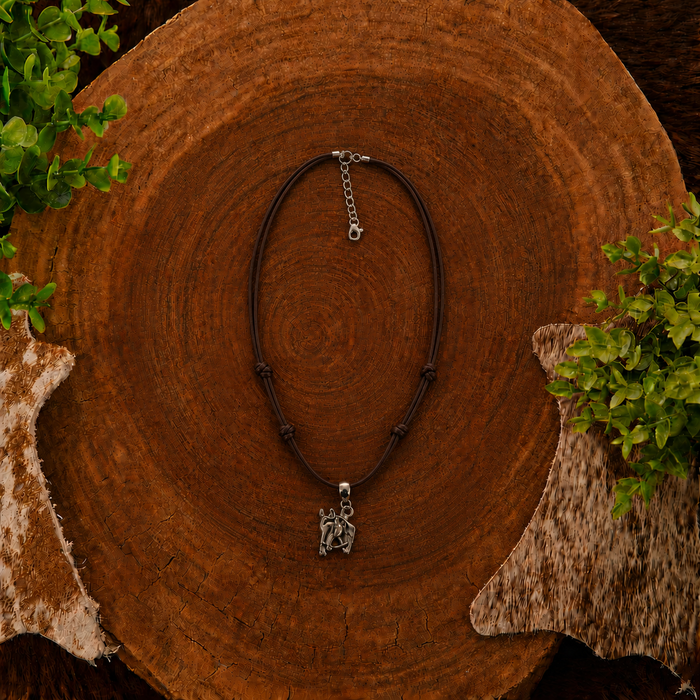 CHOKER CAVALIER MARROM - COLAR