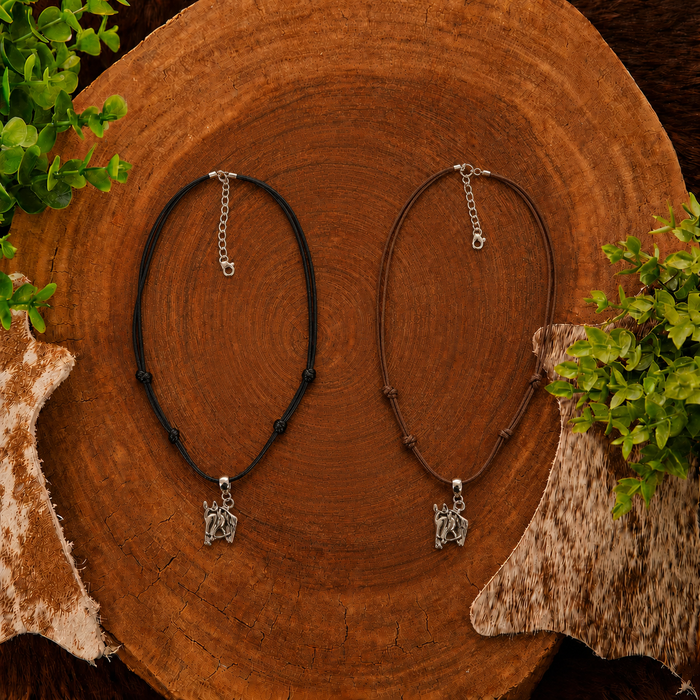 CHOKER CAVALIER MARROM - COLAR