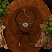 CHOKER LAÇO DE PRATA BLACK - COLAR