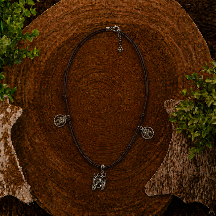 CHOKER PANTANEIRA MARROM - COLAR