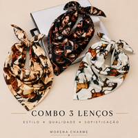 COMBO 3 LENÇOS - LENÇO CAVALGADA - LENÇOALAZÃO - LENÇO EQUESTRE - COMBO PROMOCIONAL SEM TROCA