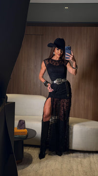 VESTIDO PASSIONE EM RENDA FRANCESA