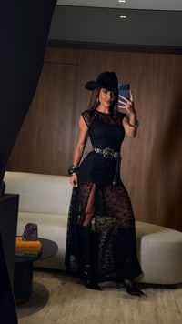 VESTIDO PASSIONE EM RENDA FRANCESA
