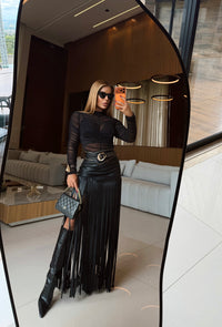 CONJUNTO LOLLA BLACK - SAIA, BODY E CROPPED