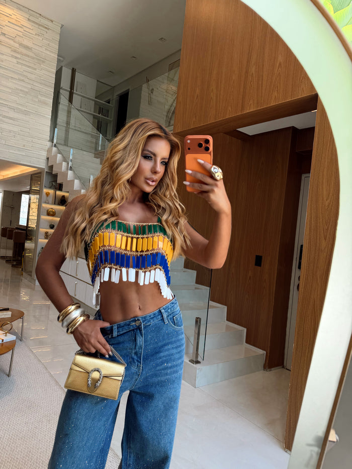 CROPPED CARIOCA - PEDRARIAS PREMIUM