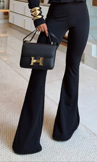 CALÇA FLARE - ACOMPANHA CINTO ENCAPADO