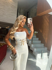 MACACÃO MADEMOISELLE OFF - FORRADO