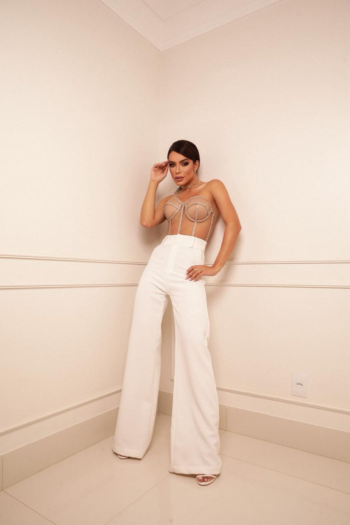 CORSELET NUDE LEVES DEFEITOS - PEÇA PROMOCIONAL SEM TROCA
