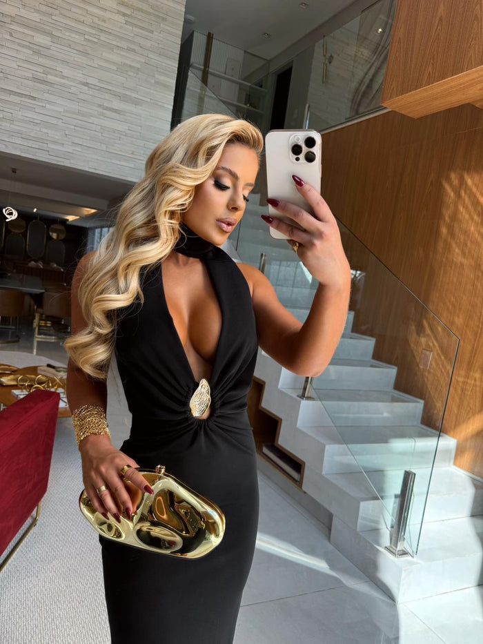 VESTIDO MIDI CHARLOTTE BLACK