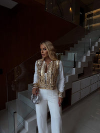 TRIJUNTO TOPÁZIO OFF - CASACO, TOP E CALÇA COM CINTO