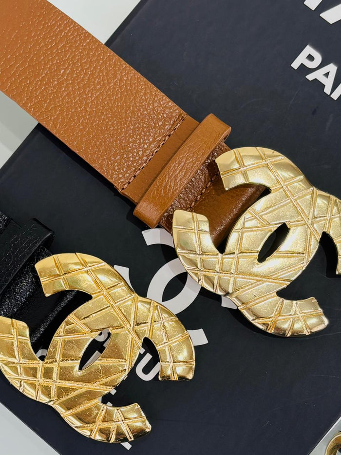 CINTO CLARA BLACK COURO COM FIVELA METAL (TAMANHO G)