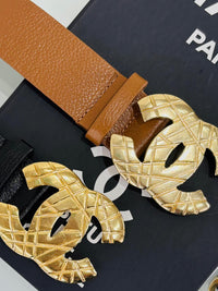 CINTO CLARA BLACK COURO COM FIVELA METAL (TAMANHO G)