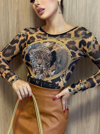 BODY FEMALLE BOSS COM APLICAÇÕES EM CRISTAIS