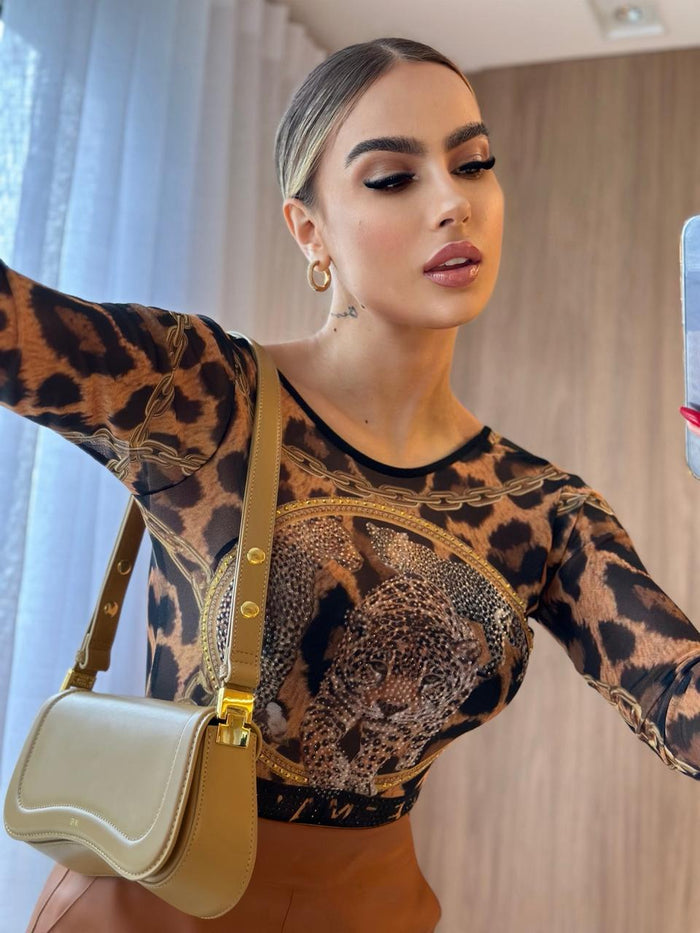 BODY FEMALLE BOSS COM APLICAÇÕES EM CRISTAIS