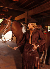 CONJUNTO FAROESTE MARROM
