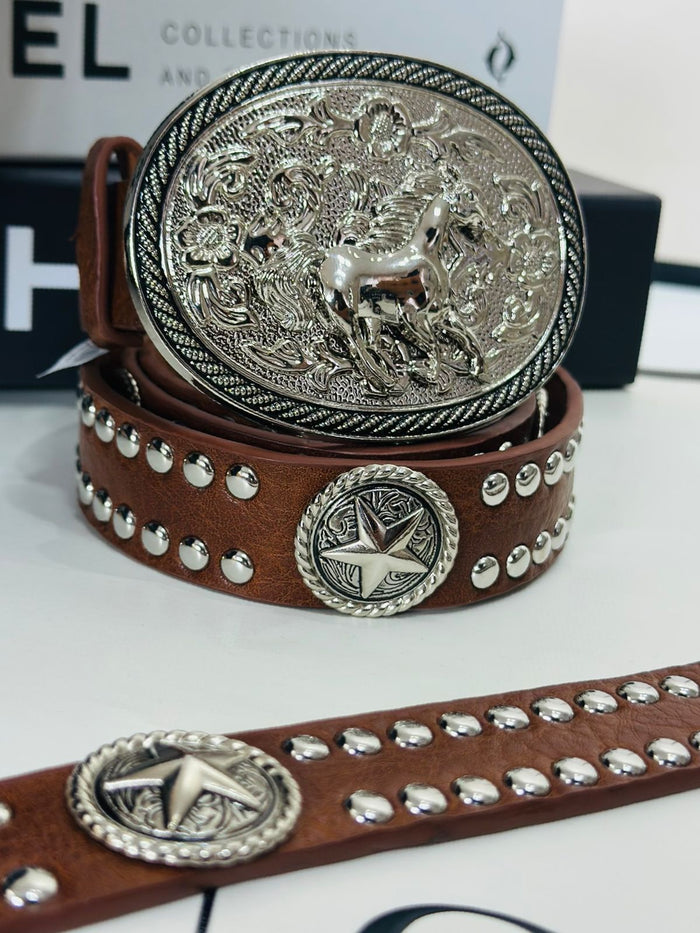 CINTO ESTRELA COUNTRY MARROM