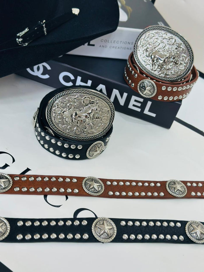 CINTO ESTRELA COUNTRY MARROM