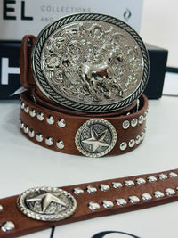 CINTO ESTRELA COUNTRY MARROM