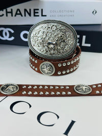 CINTO ESTRELA COUNTRY MARROM