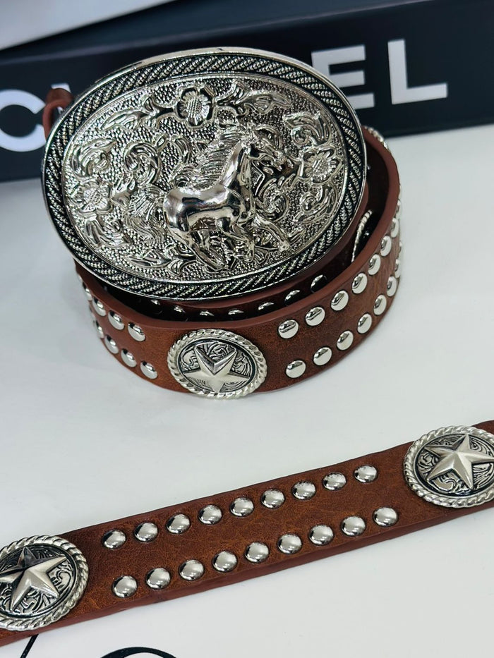 CINTO ESTRELA COUNTRY MARROM