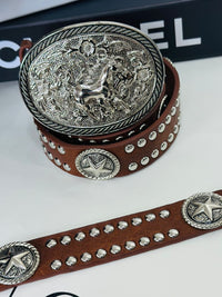 CINTO ESTRELA COUNTRY MARROM