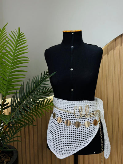 LENÇO MACRAMÊ MODAL - BRANCO