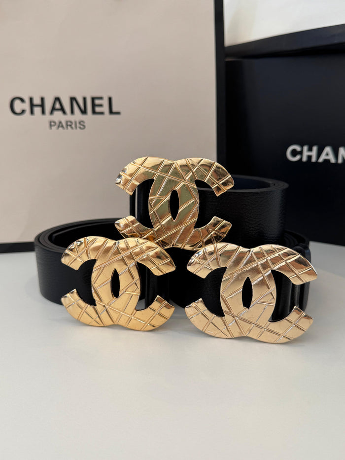 CINTO CLARA BLACK COURO COM FIVELA METAL (TAMANHO G)