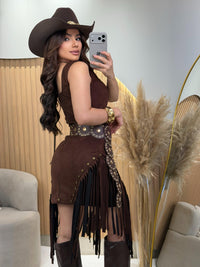 VESTIDO MONTANA MARROM