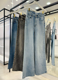 CALÇA JEANS MESCLA CRYSTAL - CRAVEJADA