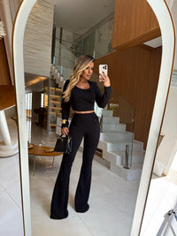 CROPPED MARIAH BLACK | SOMENTE CROPPED