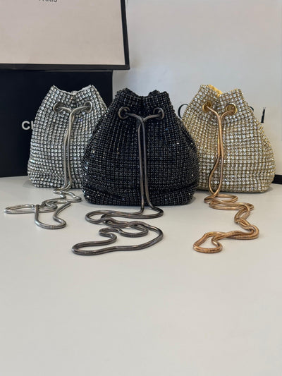 BOLSA BAG STRASS - PRATA