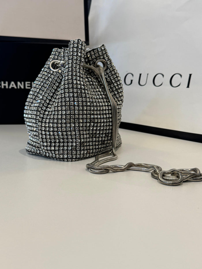 BOLSA BAG STRASS - PRATA