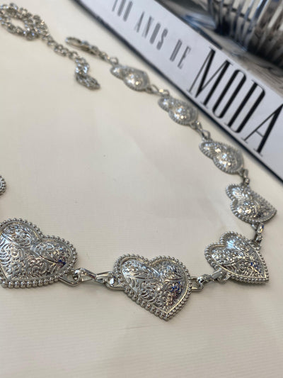 CINTO CORRENTE DOLCE CORAÇÃO - PRATA