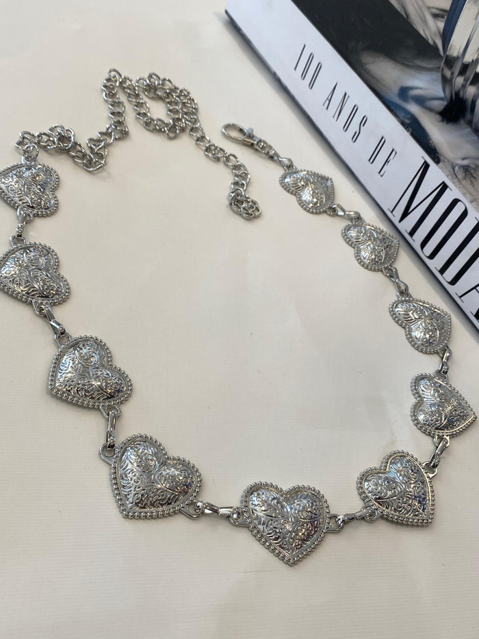 CINTO CORRENTE DOLCE CORAÇÃO - PRATA