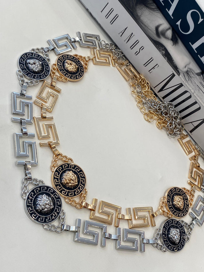 CINTO CORRENTE LION - PRATA