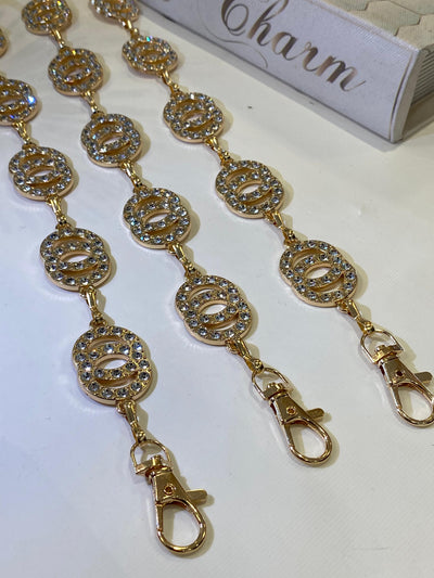 CINTO CORRENTE CRISTAL - DOURADO