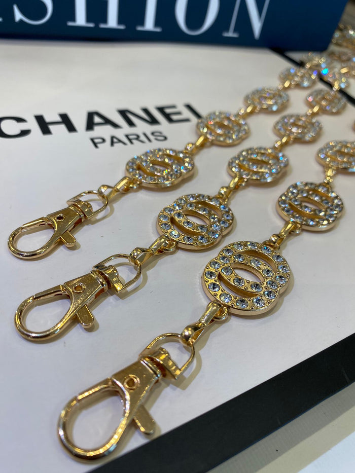 CINTO CORRENTE CRISTAL - DOURADO