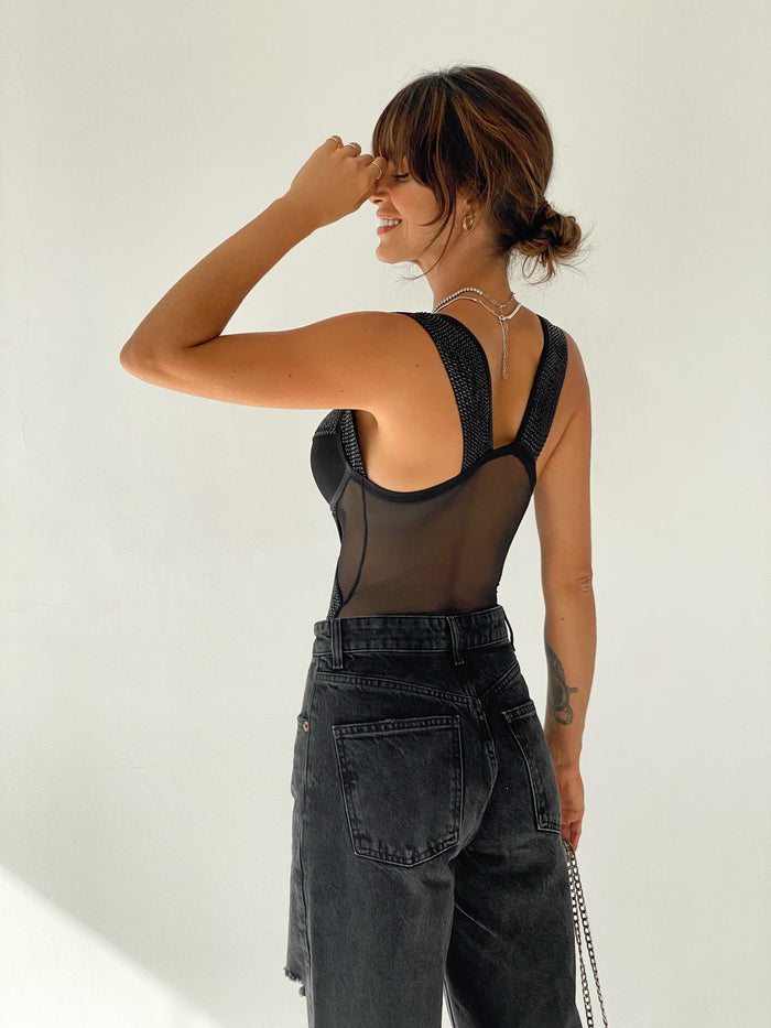 BODY GLAM COM BOJO E ELASTICO COM BRILHO