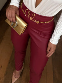 CALÇA COURINO SKINNY CHERRY
