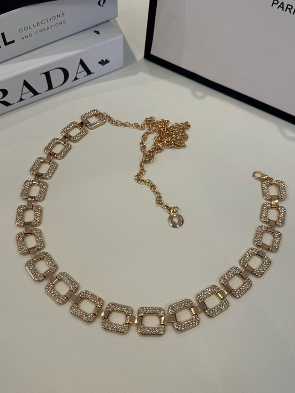 CINTO CORRENTE LUXO - DOURADO