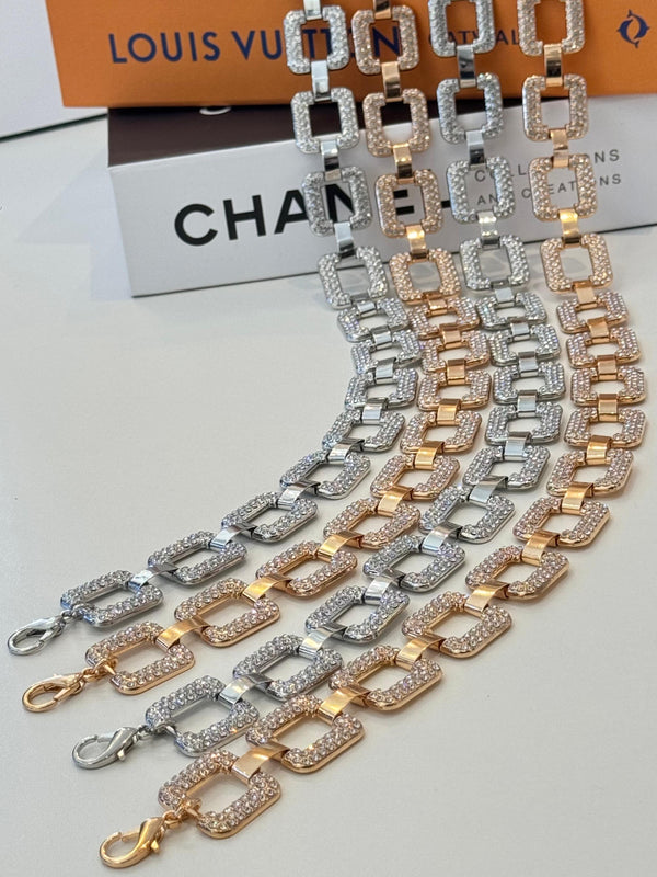 CINTO CORRENTE LUXO - DOURADO