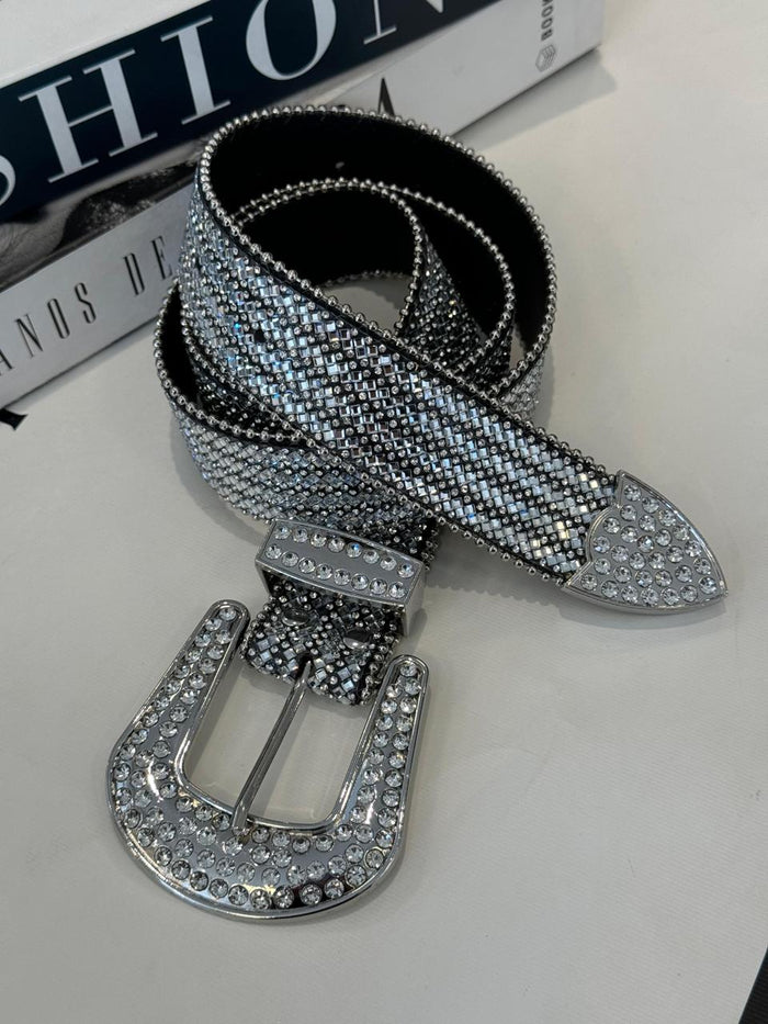 CINTO GLAM EM STRASS COM MAX FIVELA