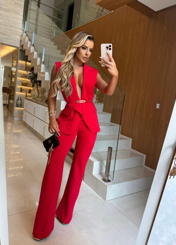 COLETE DAFNE RED COM CINTO